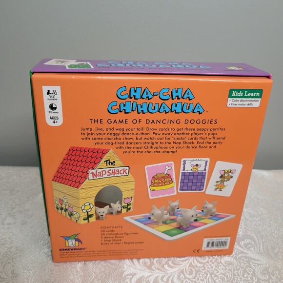 Gamewright Cha-Cha Chihuahua Game Dancing Dogs kids board game family fun READ - Picture 5 of 6